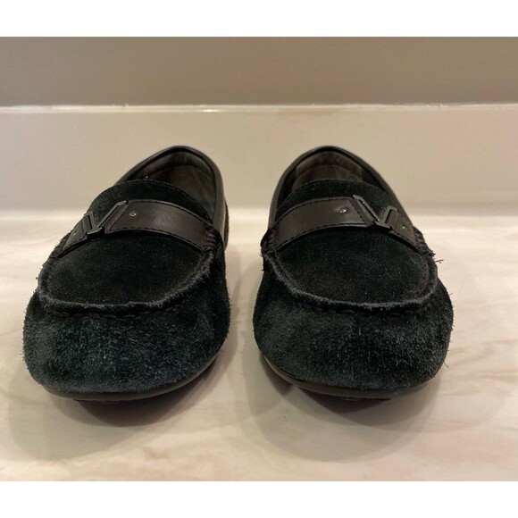 Vionic Navy Womens Flats Slip on Loafers Size 9.5 Orthotic Footbed Suede Look - Picture 4 of 12